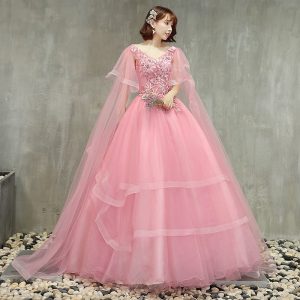 Freda Custom-Made Pink Lace Wedding Dress, Fairytale Wedding Dress, Bridesmaid Dress, White Dress for Bridal, Handmade gown, Princess style